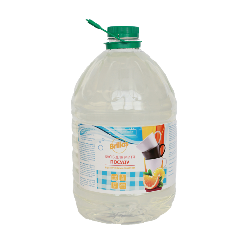 Засіб для ручного миття посуду BRILIAS (5B-S-0), 5л